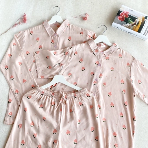 Image of ITSMOSTLY - Homewear Piyama Lengan Panjang (Setelan Atas Bawah)