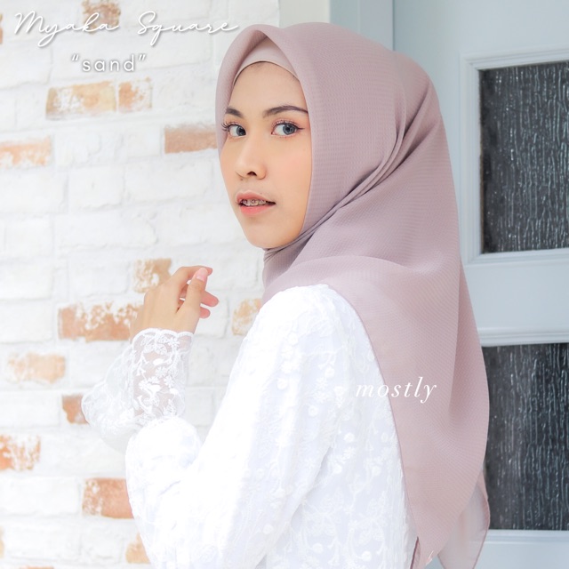 ITSMOSTLY - Myaka Square (Hijab Segiempat Viscose Teksture) [SALE]