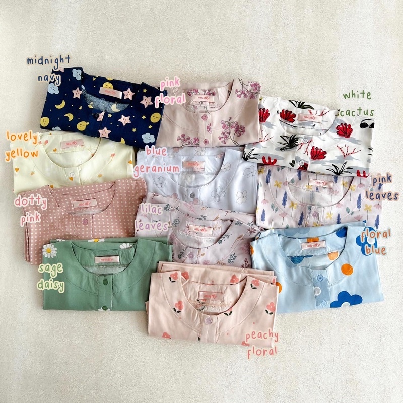 ITSMOSTLY - Homewear Piyama Lengan Pendek (Setelan Atas Bawah)