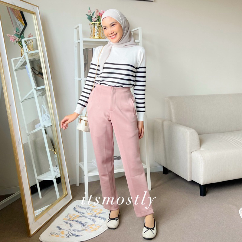 ITSMOSTLY - Classic Pants (Celana Panjang Wanita Scuba Premium)