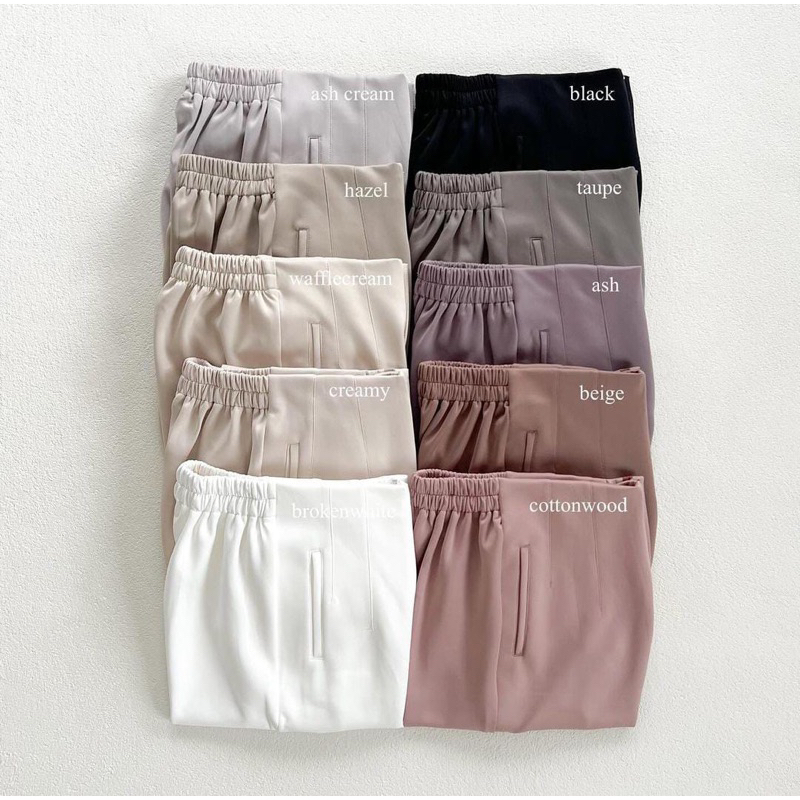 ITSMOSTLY - Classic Pants (Celana Panjang Wanita Scuba Premium)
