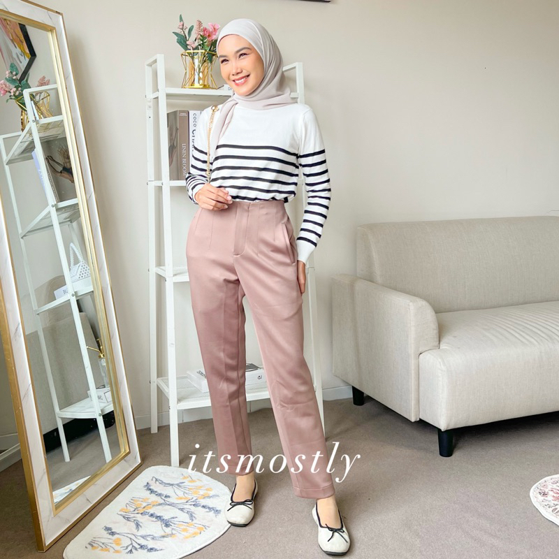 ITSMOSTLY - Classic Pants (Celana Panjang Wanita Scuba Premium)
