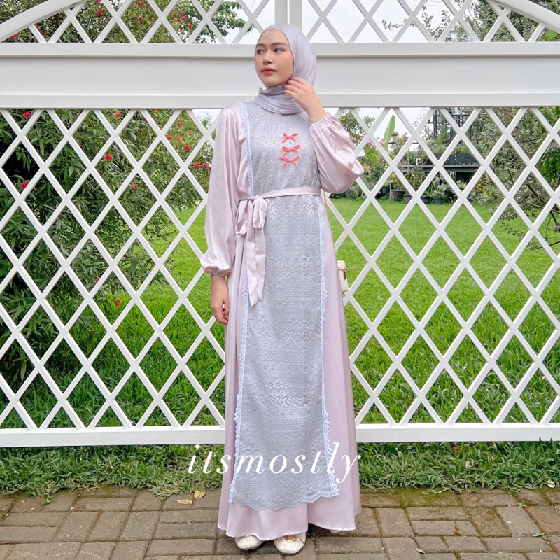 ITSMOSTLY - Eonni Ribbon Dress (Dress Coquette)