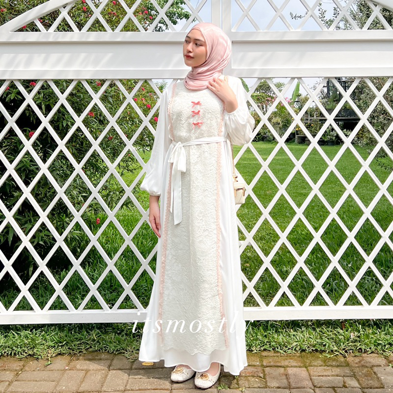 ITSMOSTLY - Eonni Ribbon Dress (Dress Coquette)