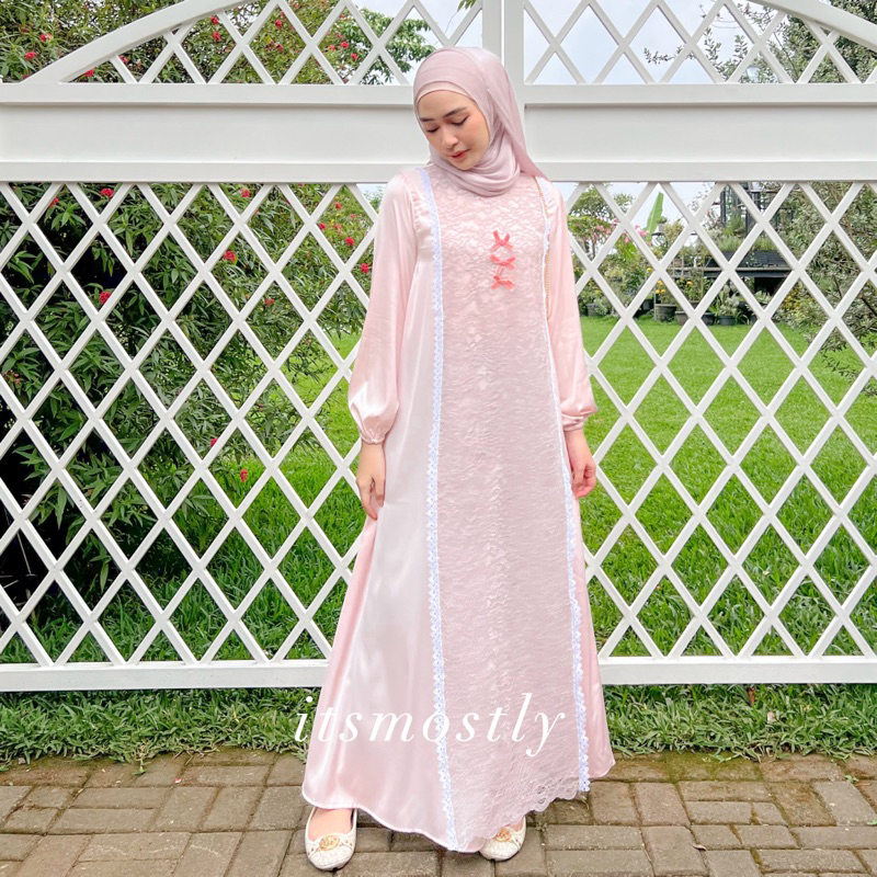 ITSMOSTLY - Eonni Ribbon Dress (Dress Coquette)