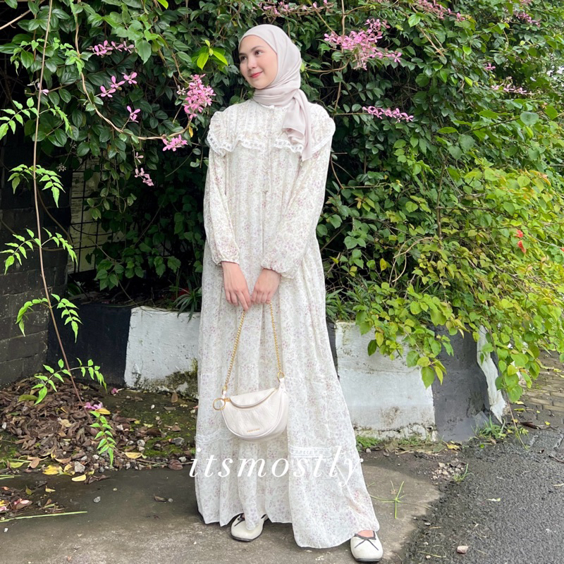 ITSMOSTLY - Dayana Dress (Gamis Floral / Floral Dress Premium)