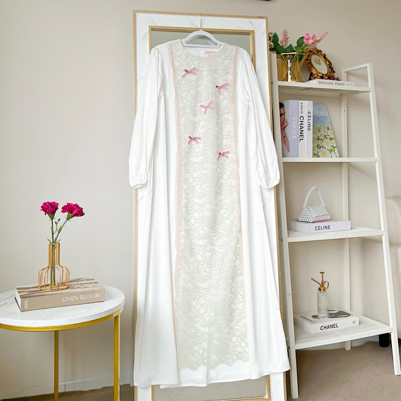 ITSMOSTLY - Jane Ribbon Dress (Gamis / Dress Coquette)