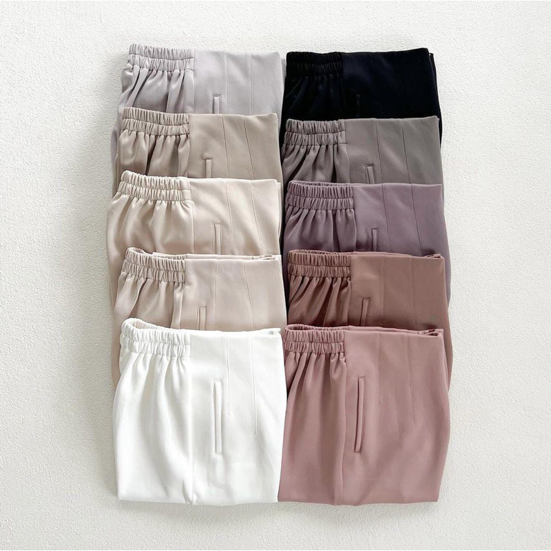 ITSMOSTLY - Classic Pants (Celana Panjang Wanita Scuba Premium)