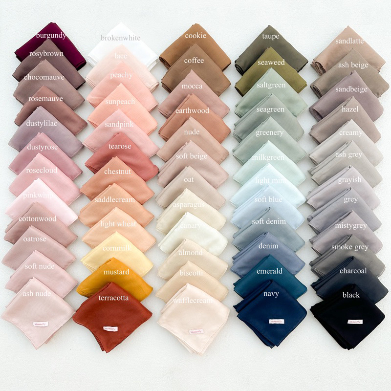 ITSMOSTLY - Plain Paris (Hijab Segiempat Paris Premium)
