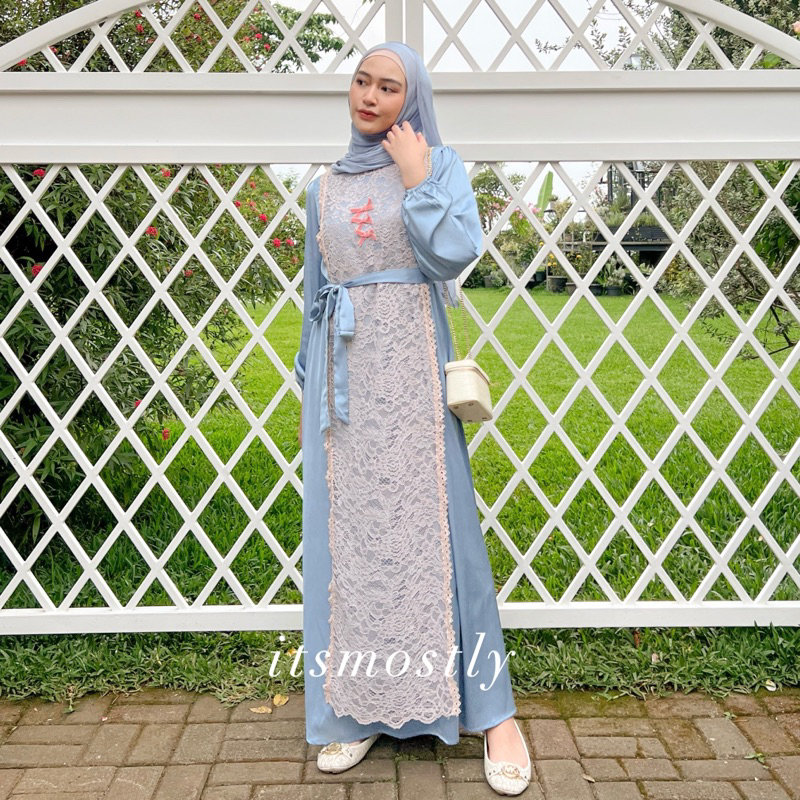 ITSMOSTLY - Eonni Ribbon Dress (Dress Coquette)