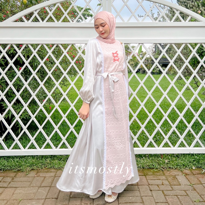 ITSMOSTLY - Eonni Ribbon Dress (Dress Coquette)