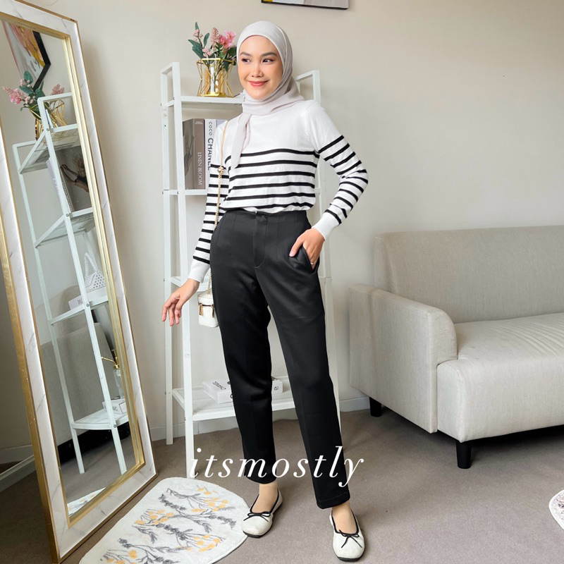 ITSMOSTLY - Classic Pants (Celana Panjang Wanita Scuba Premium)