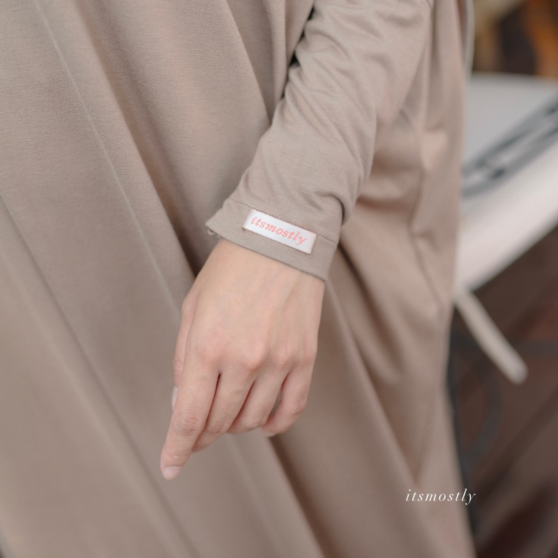 ITSMOSTLY - Hawa Basic Dress (Dress Kaos Katun Rayon Umroh Premium)