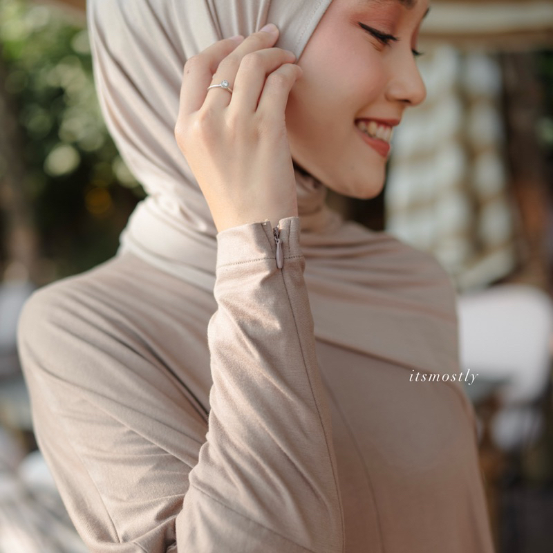 ITSMOSTLY - Hawa Basic Dress (Dress Kaos Katun Rayon Umroh Premium)
