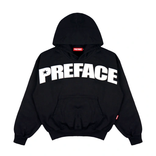 Image of PREFACE Starlined Hoodie Black
