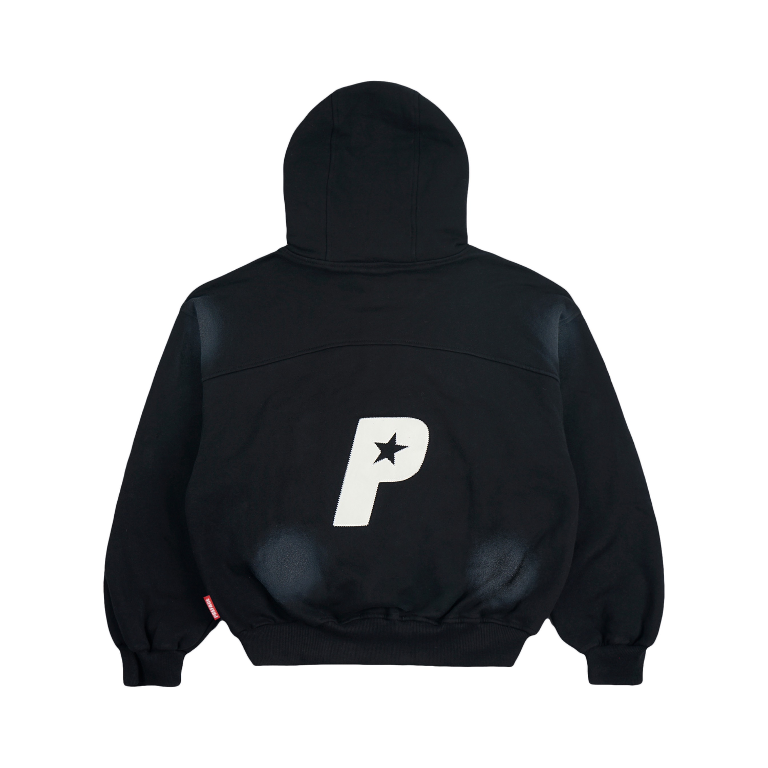 Starlined Hoodie Black Sprayed