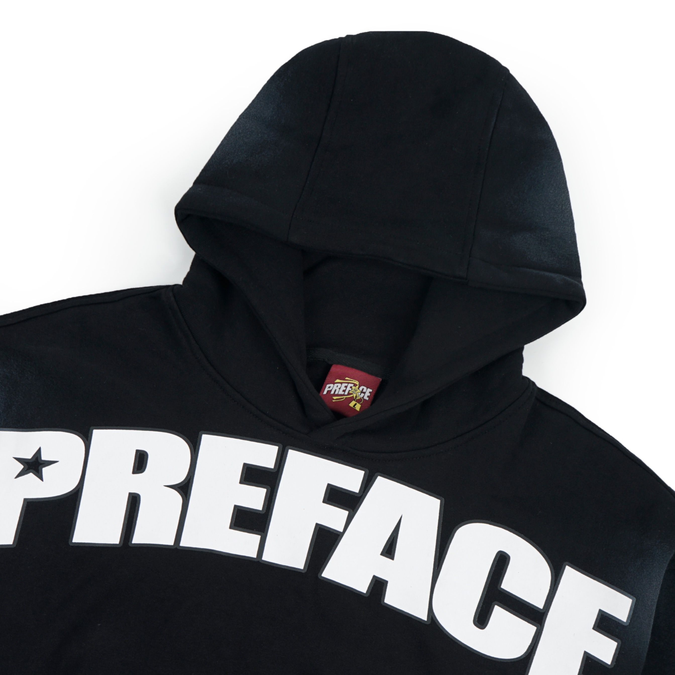 Starlined Hoodie Black Sprayed
