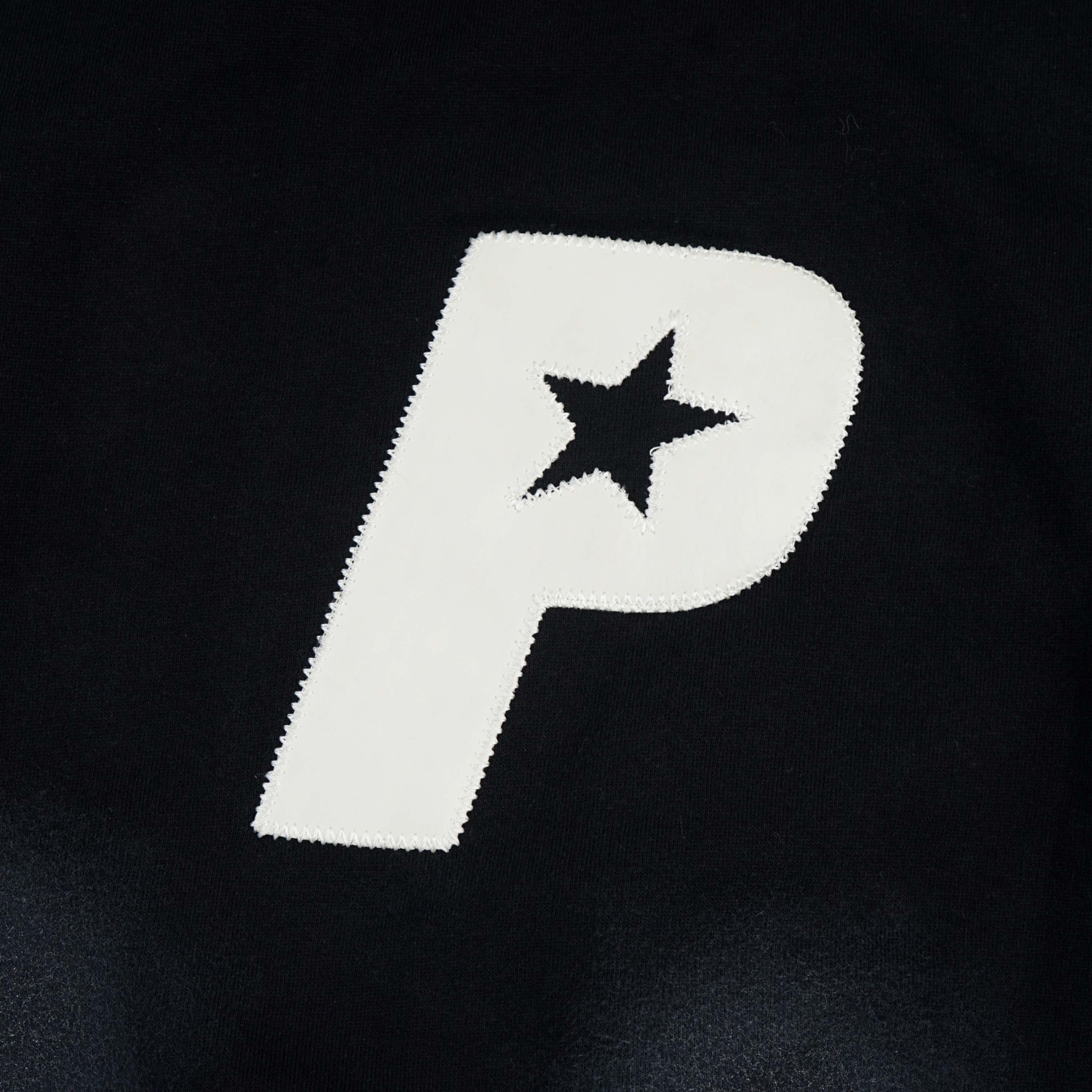 Starlined Hoodie Black Sprayed