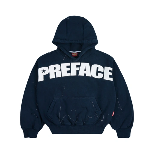 Starlined Hoodie Navy Washed