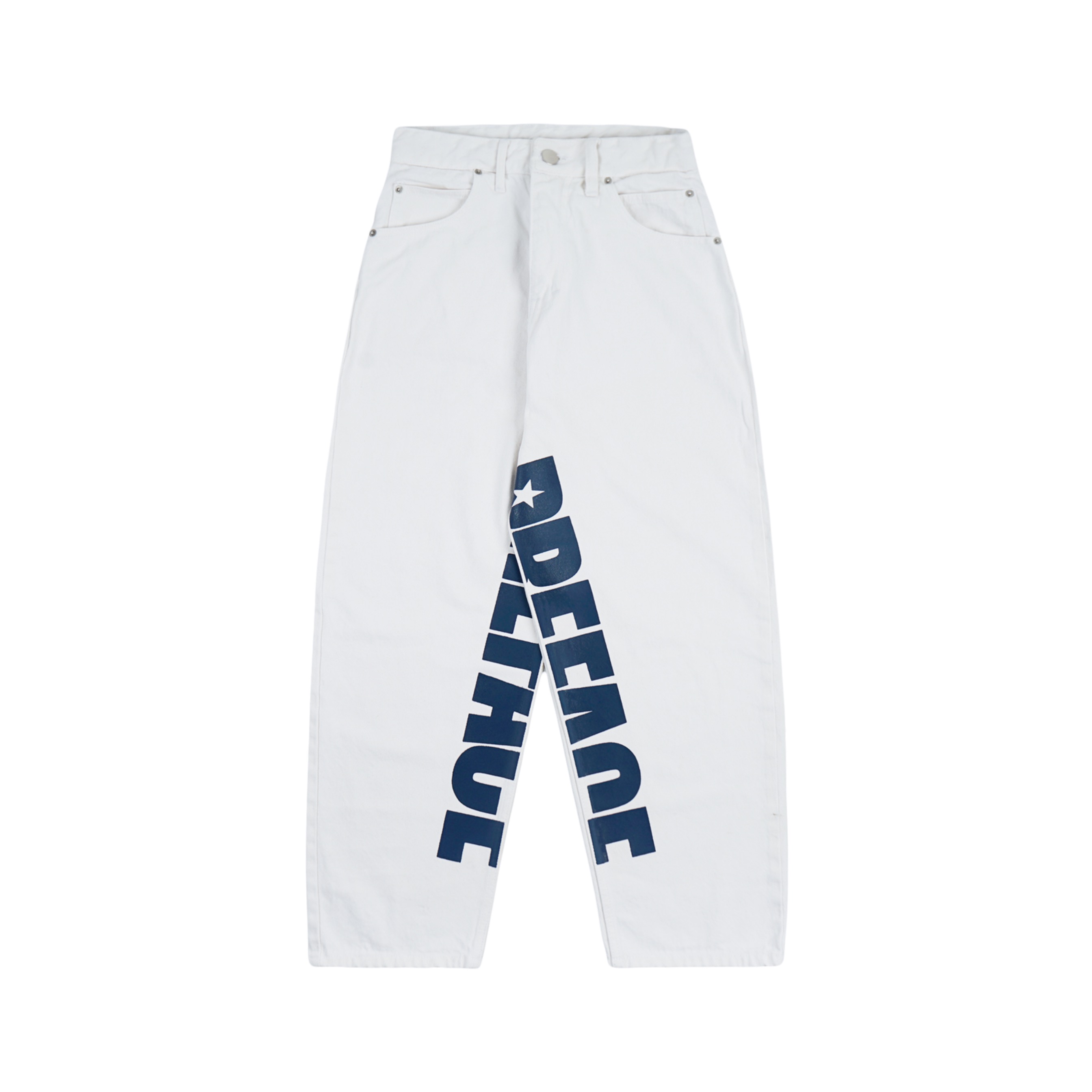 Icy Denim Barrel Pants