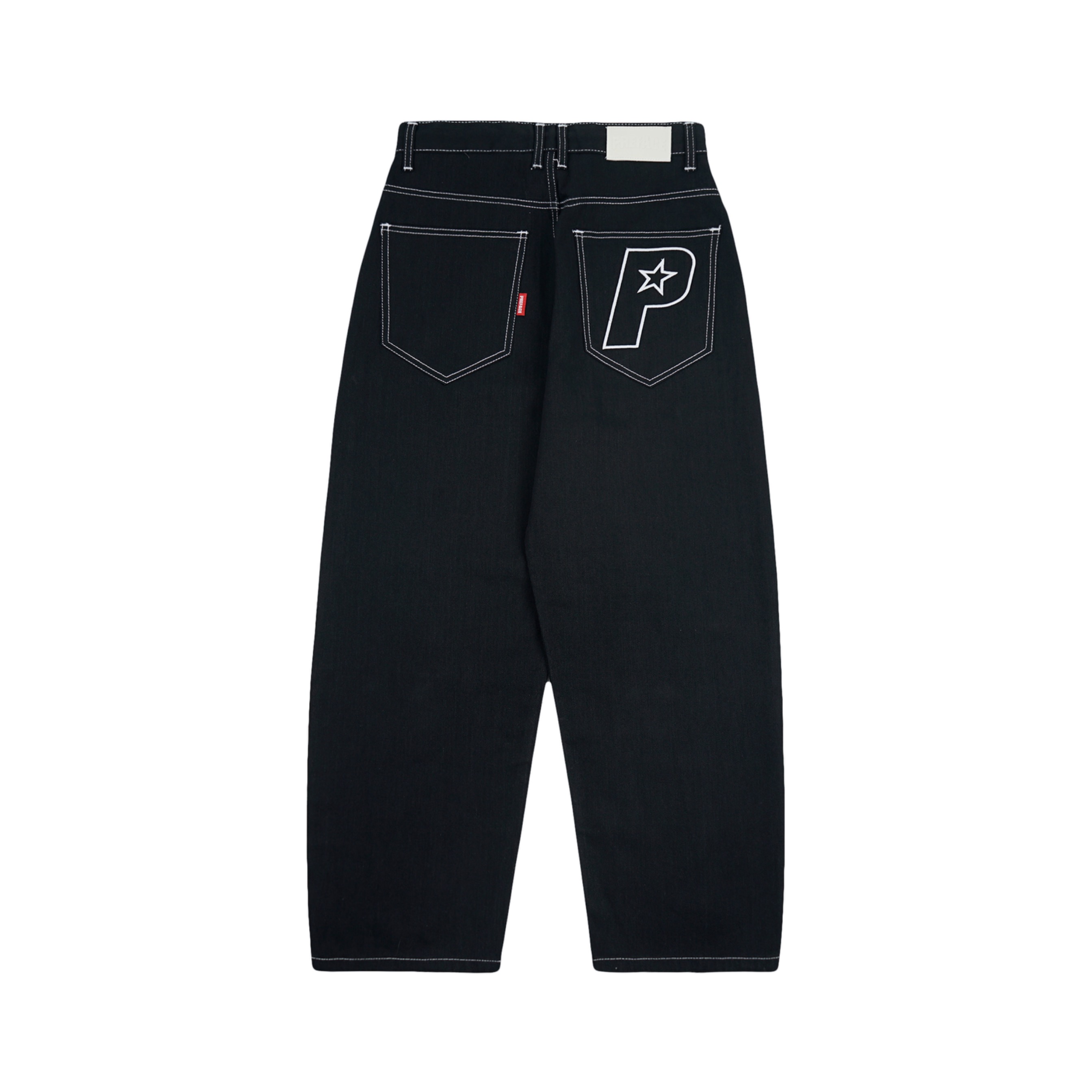 Noir Denim Barrel Pants