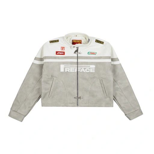 Image of Piston Cropped Leather Jacket