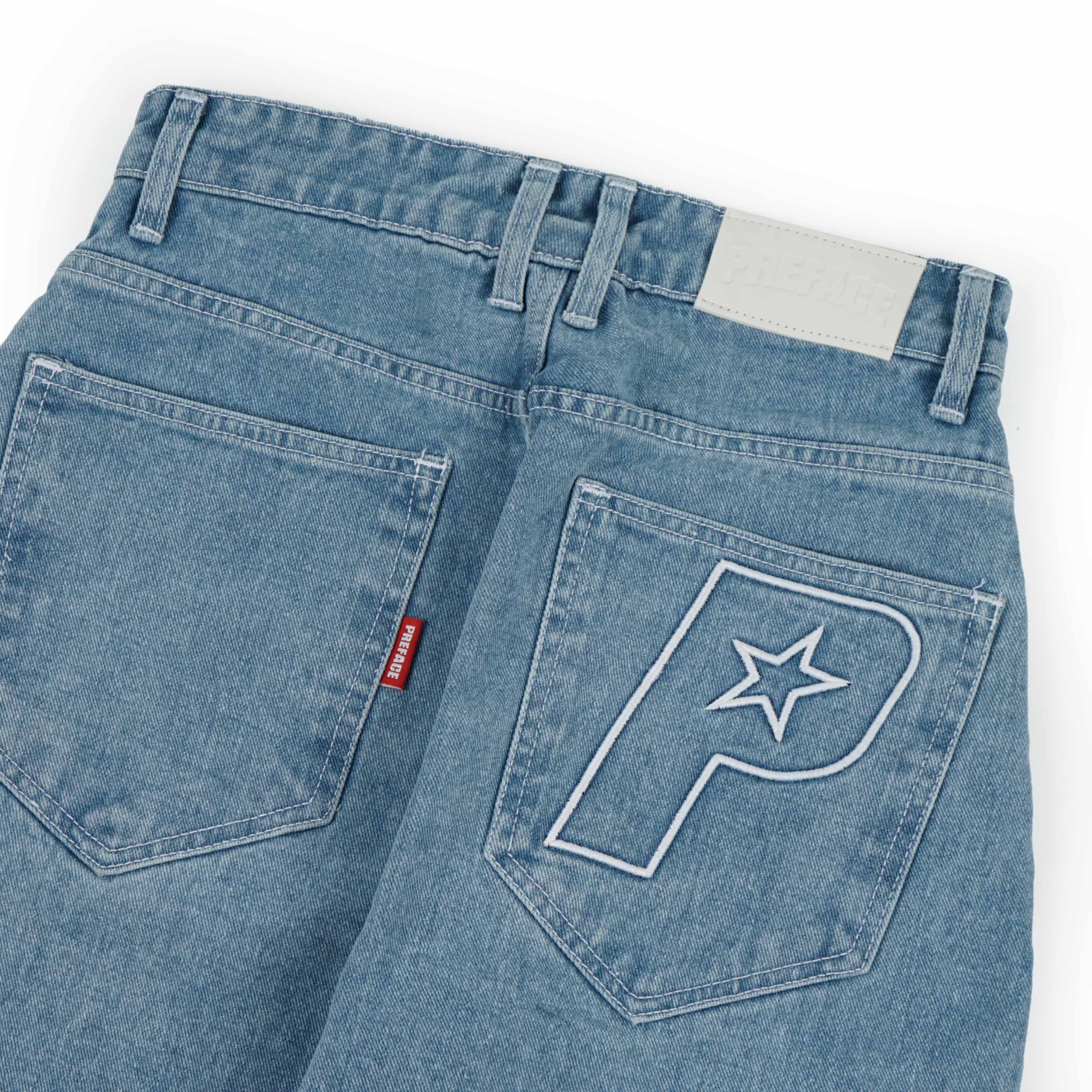 Glacier Denim Barrel Pants
