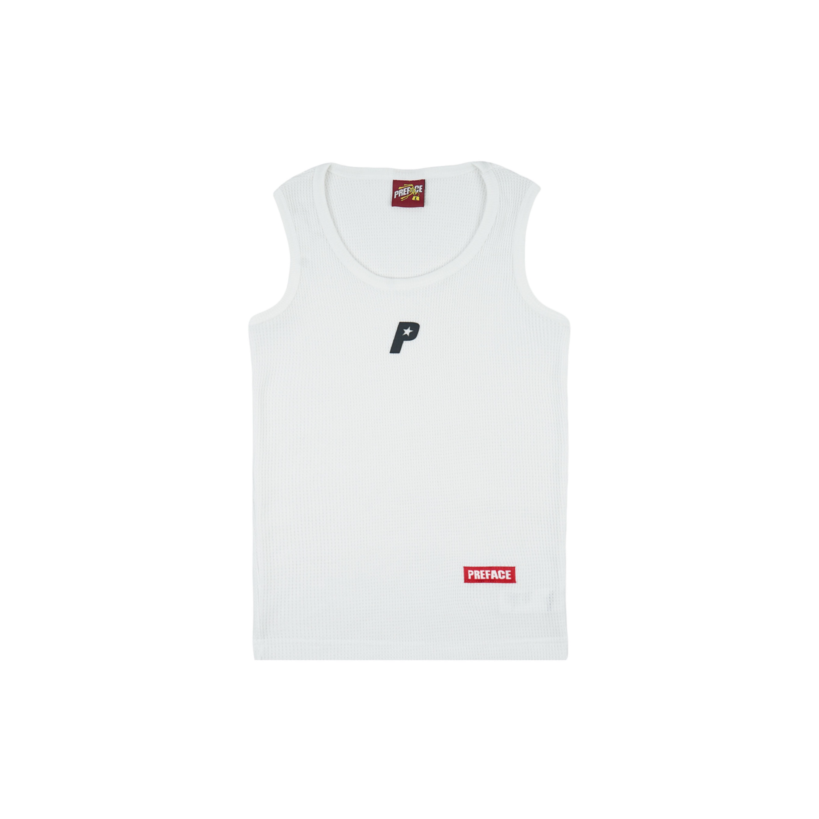 P Star Tank Top White