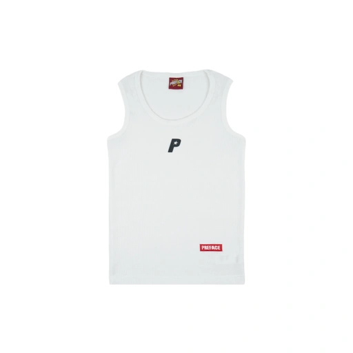P Star Tank Top White