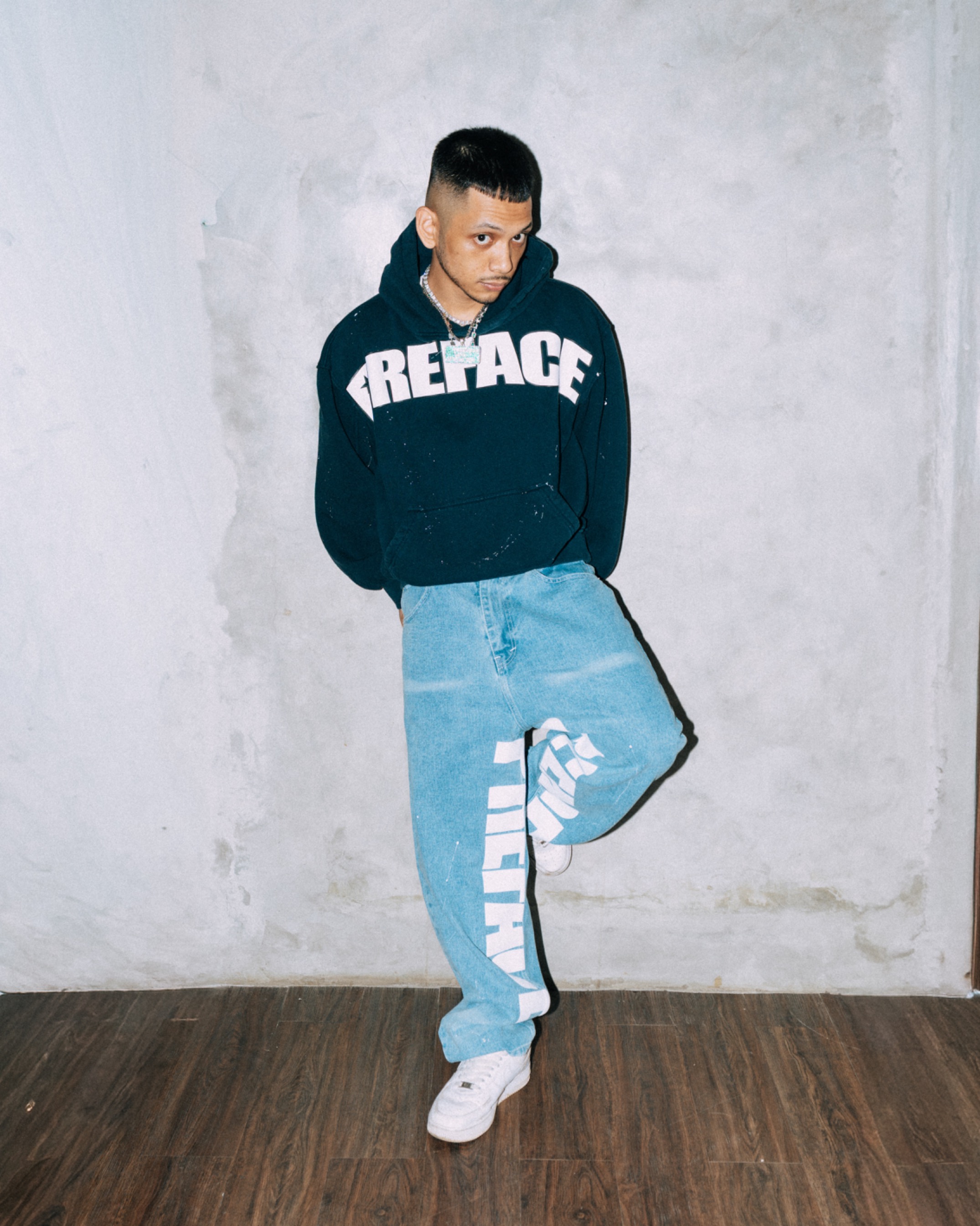 Glacier Denim Barrel Pants