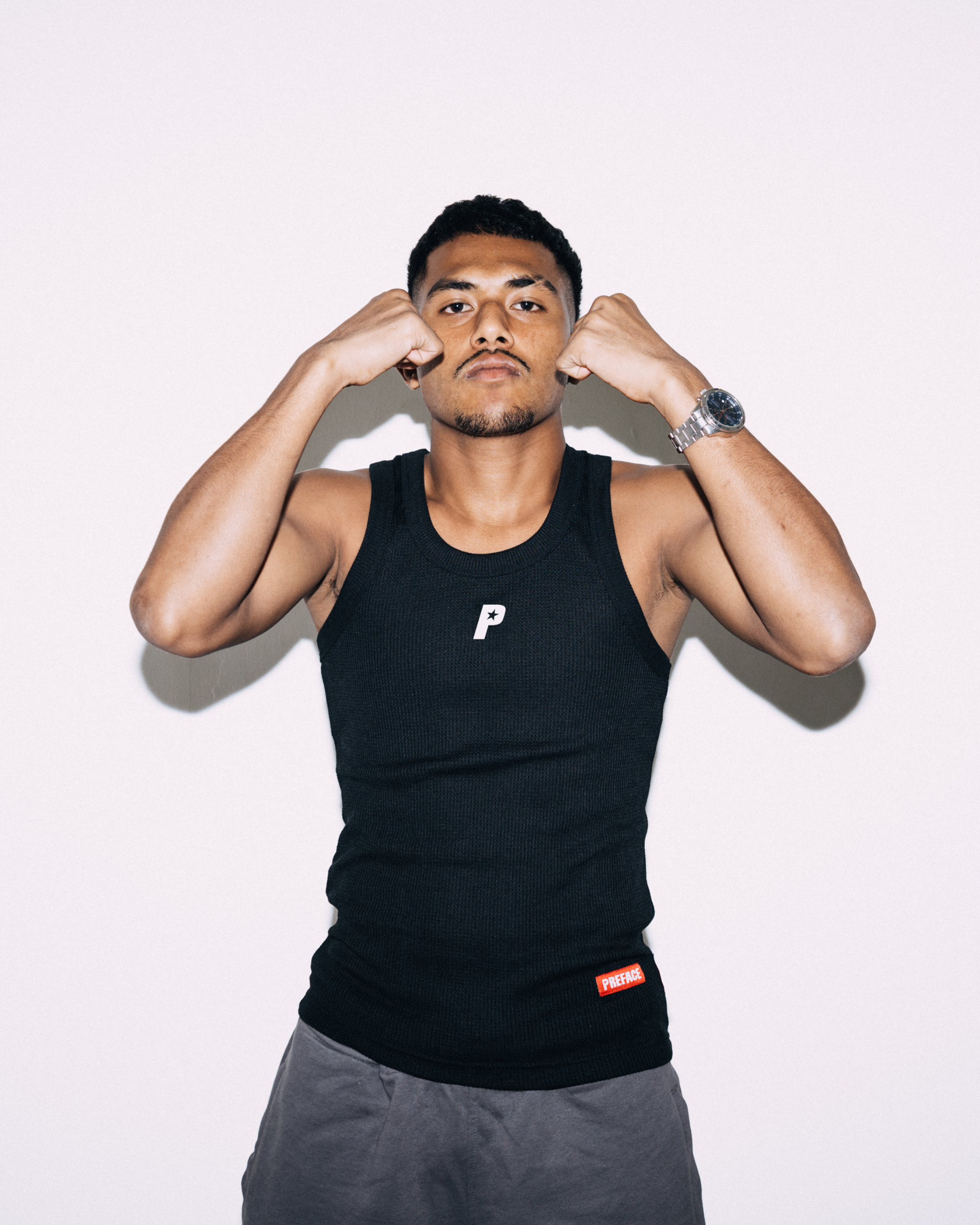 P Star Tank Top Black