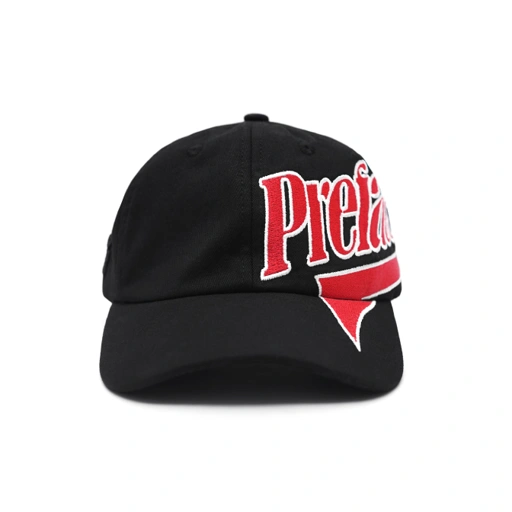 Image of PREFACE Red Logo Baseball Cap Black