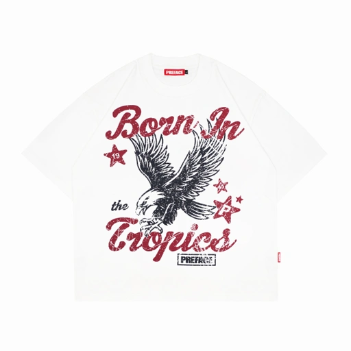 Image of PREFACE Born in the Tropics Tee White