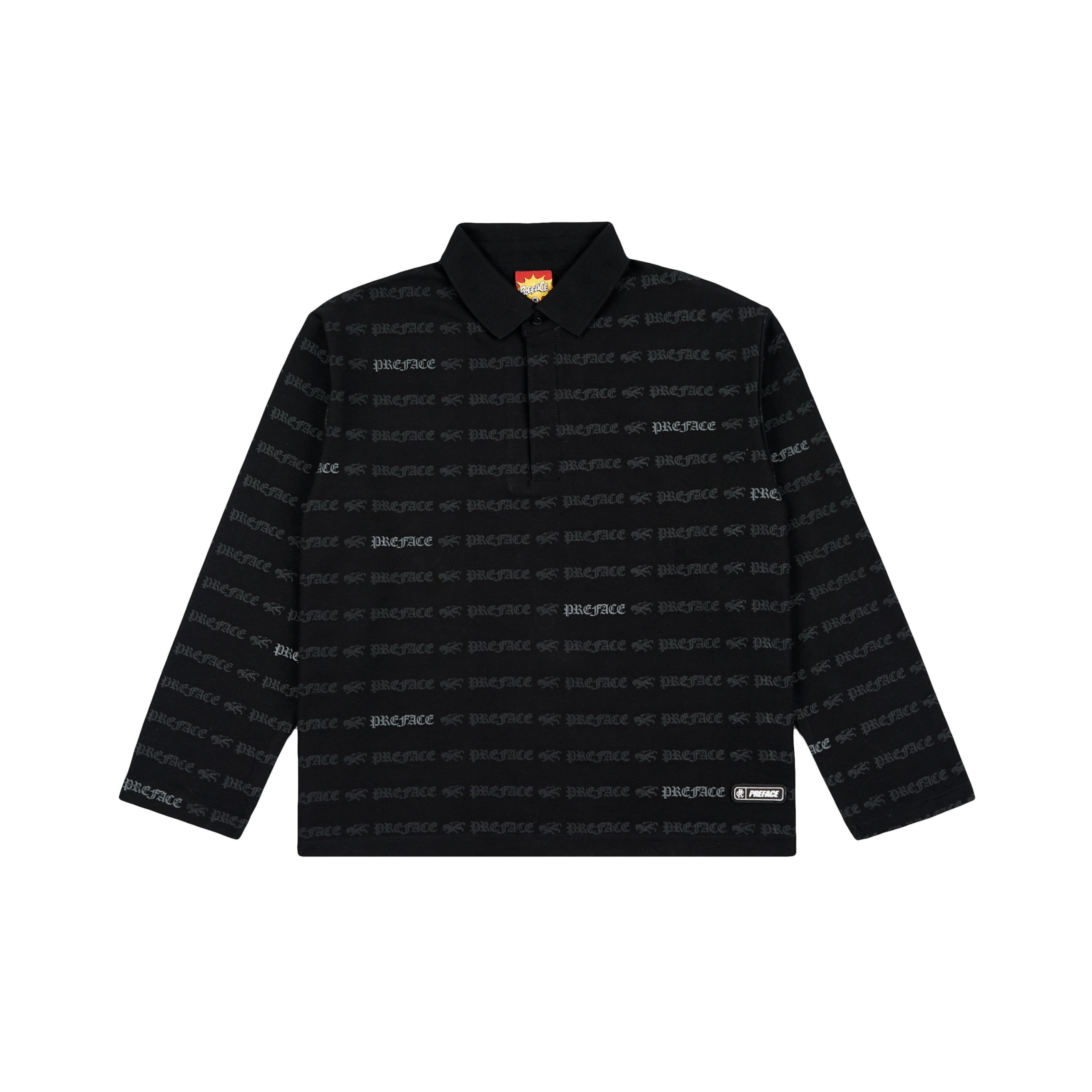 POLO LONGSLEEVE - BLACK