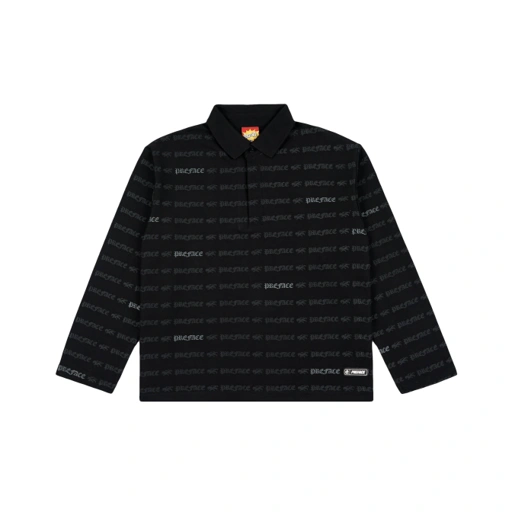 POLO LONGSLEEVE - BLACK
