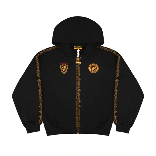Image of PREFACE/RRQ Revival Zip Hoodie Black
