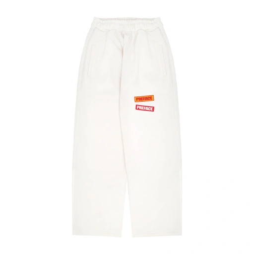 Image of PREFACE Redtype Sweat Pants Broken White