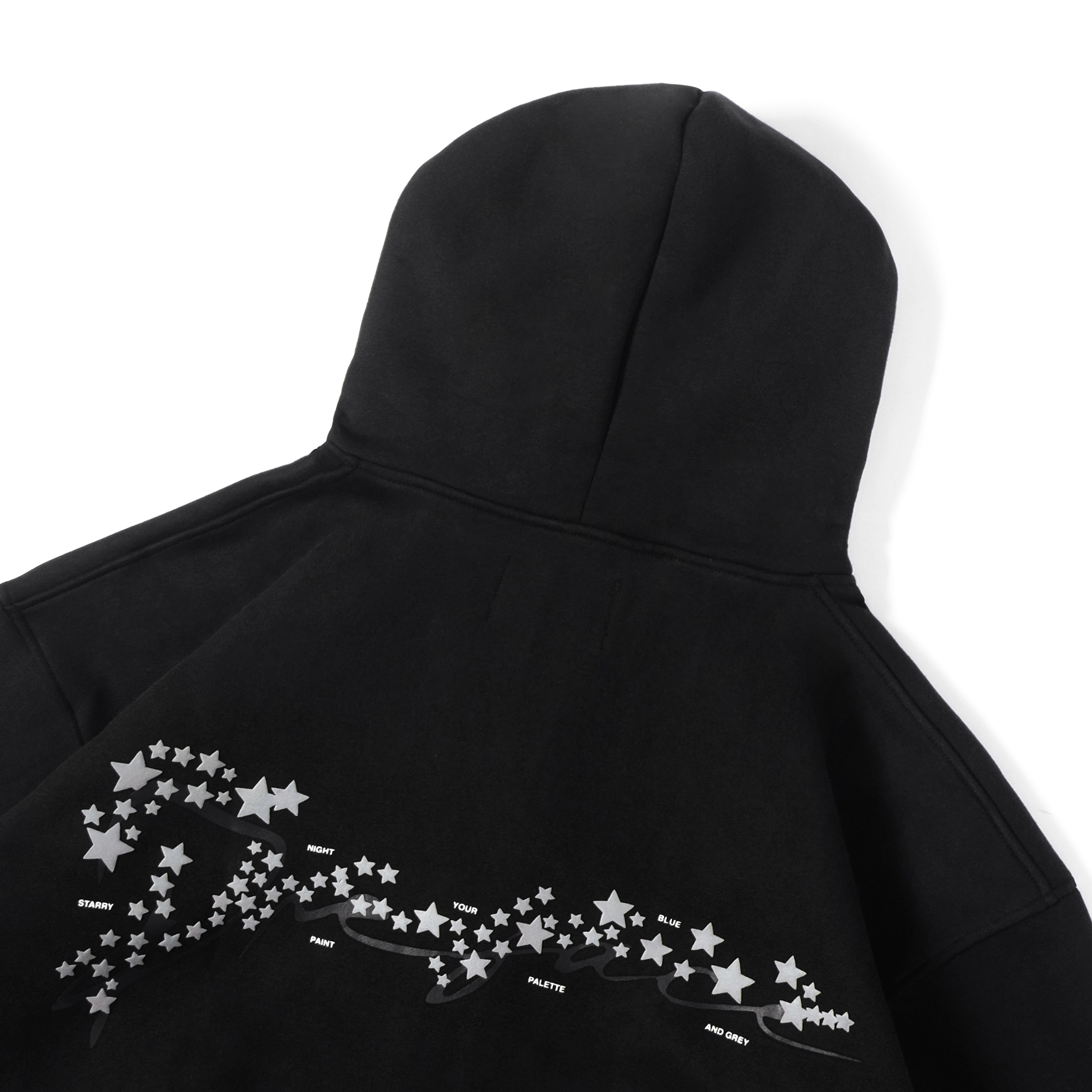 PREFACE Starry Night Zip Hoodie Black