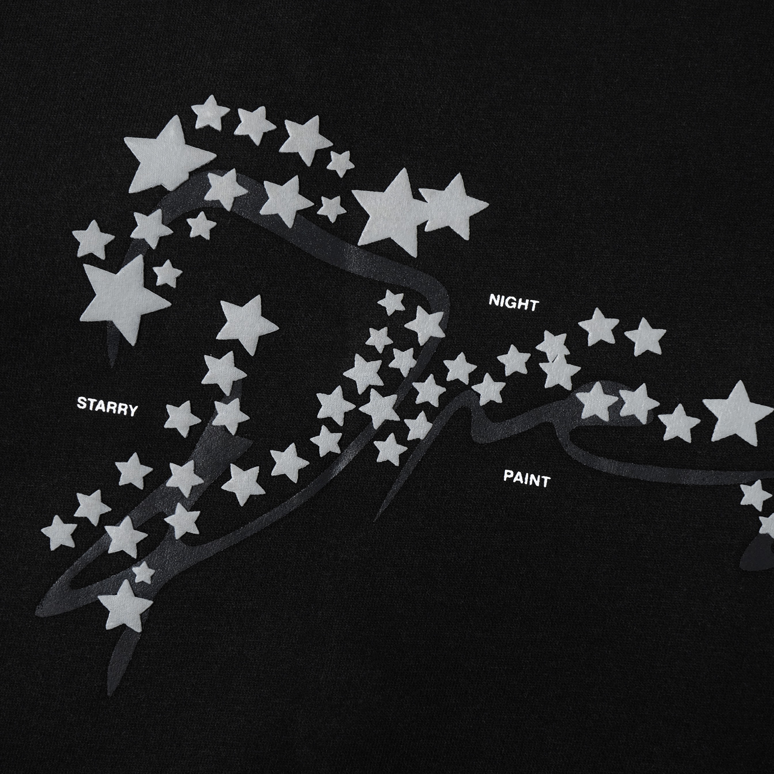 PREFACE Starry Night Zip Hoodie Black