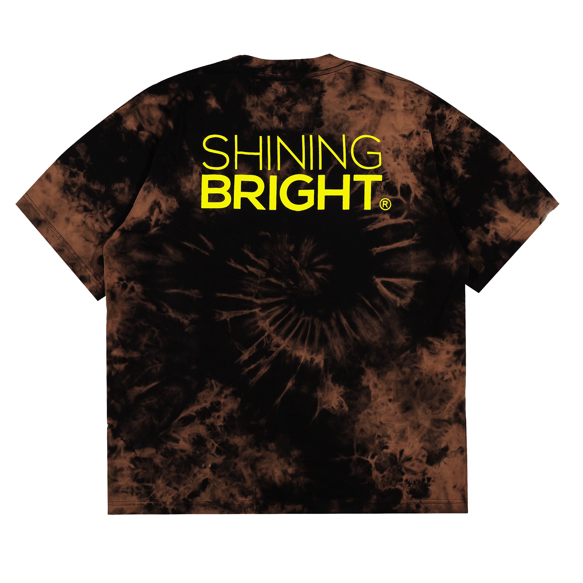 Shining Bright Tshirt Logo Lime Washed - Black
