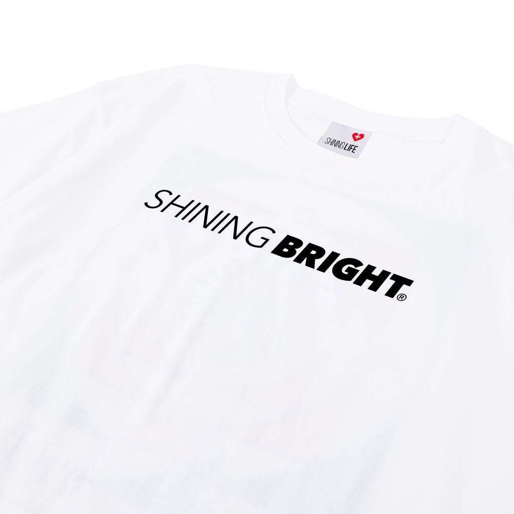 Shining Bright Golden Time Tshirt - White