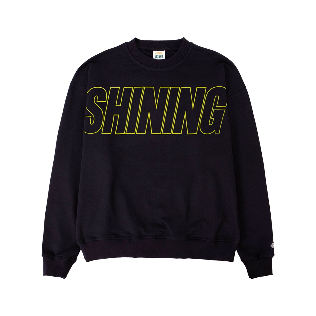 Shining Bright Rev Crewneck - Black