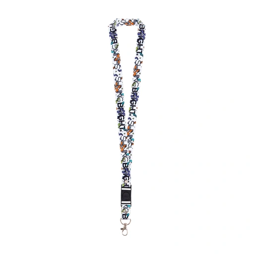 Image of Shining Bright Funney Lanyard - White