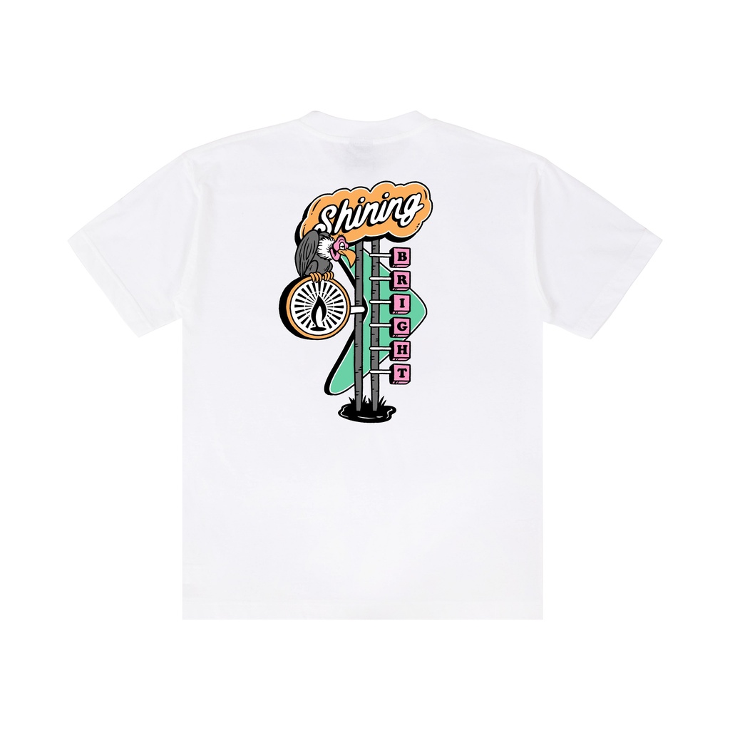 Shining Bright Motel Tshirt - White
