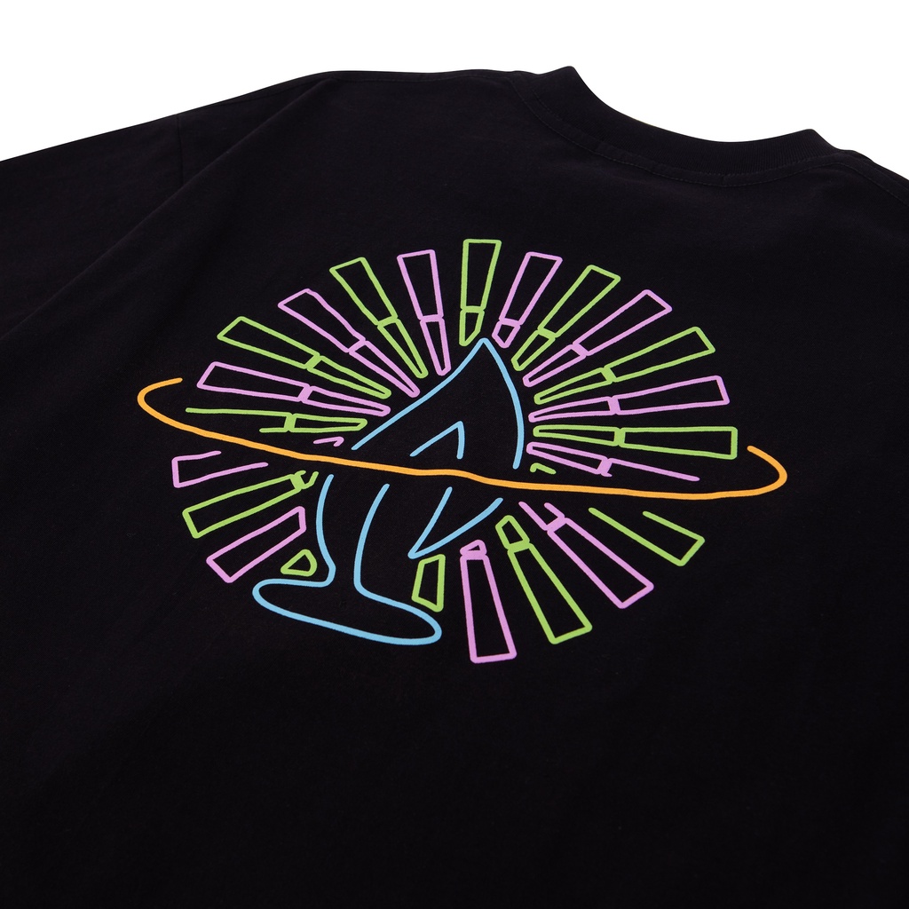 Shining Bright Pizza Planet Tshirt - Black