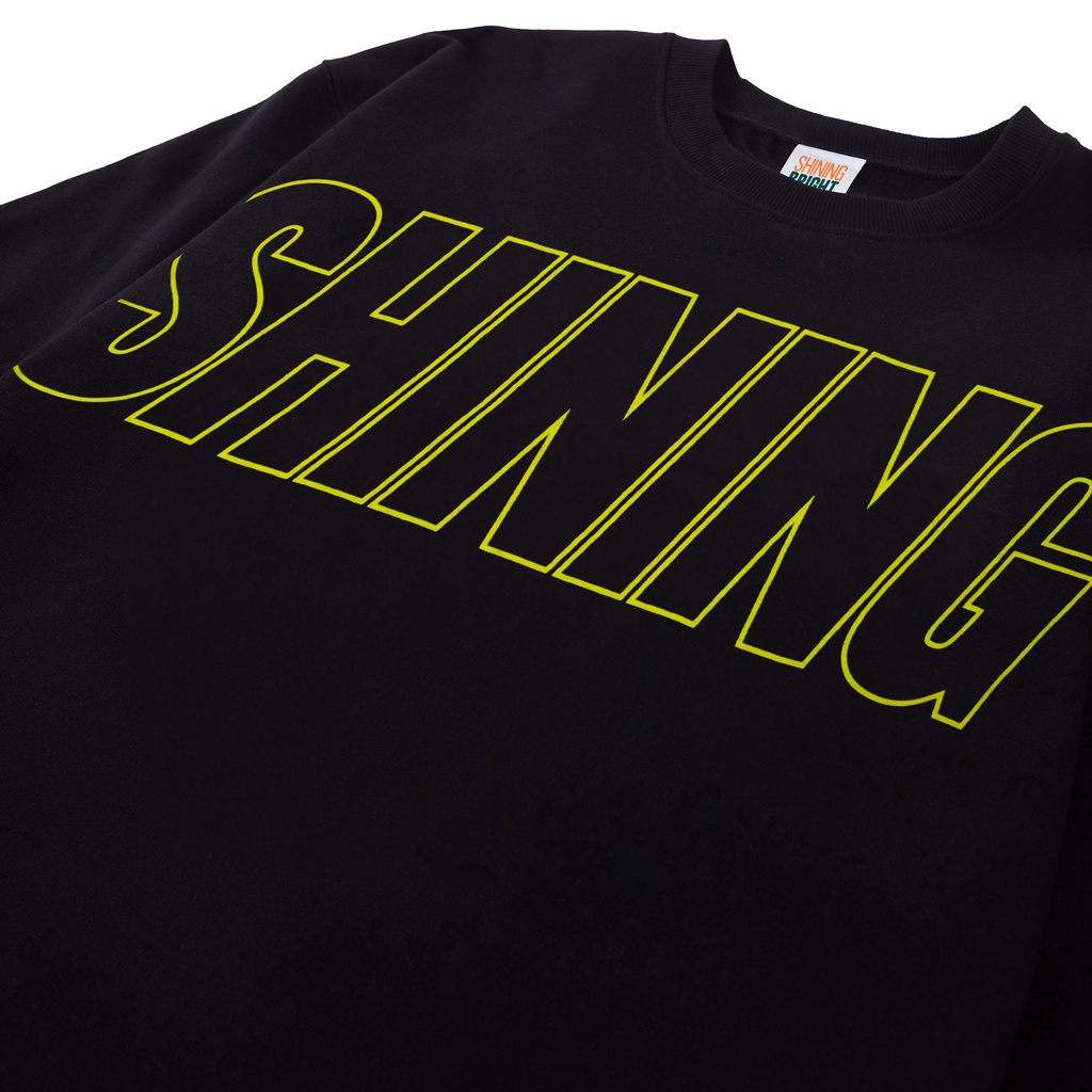Shining Bright Rev Crewneck - Black
