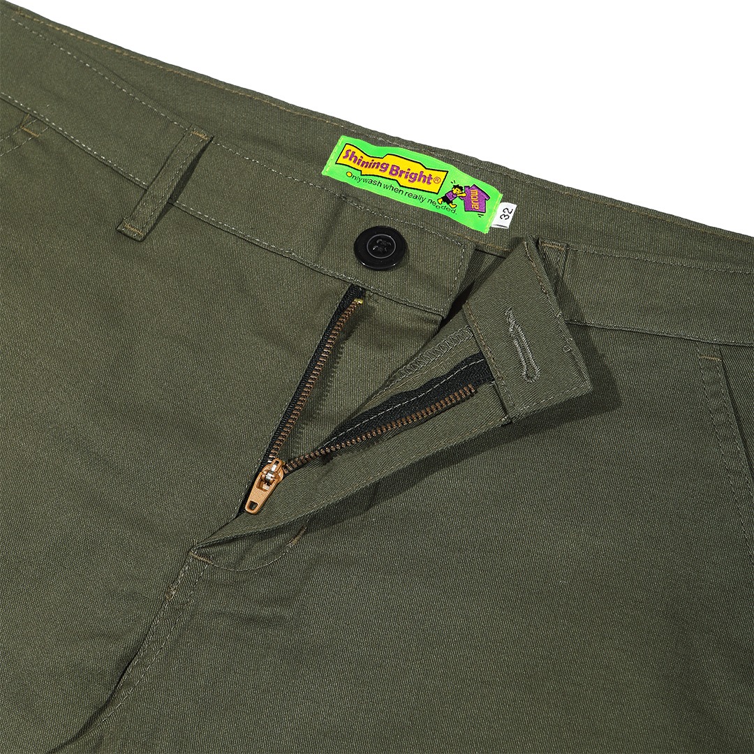 Shining Bright Chinos Short Pants - Olive