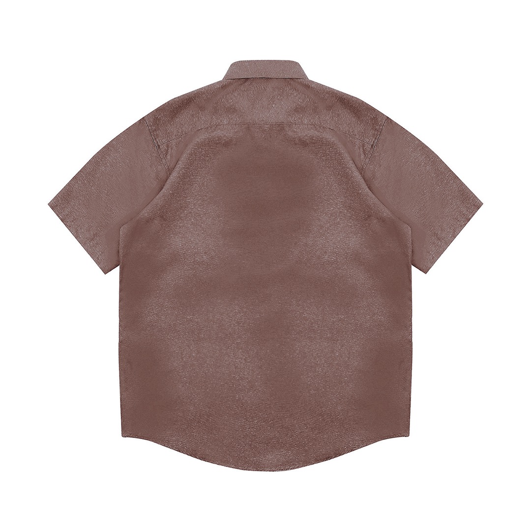 Shining Bright Regular Collar Shirt - Brown
