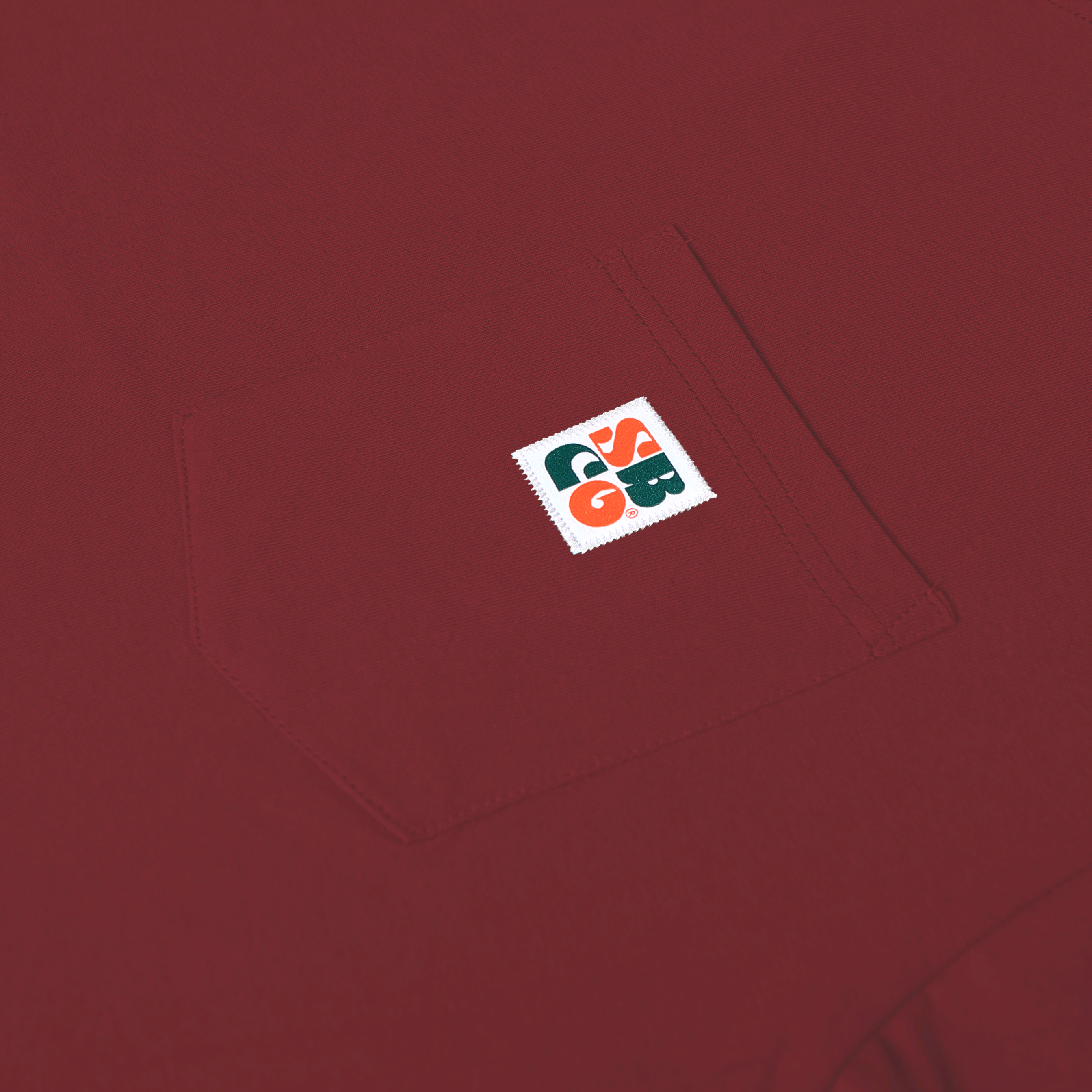 Shining Bright Pocket Tshirt - Burgundy