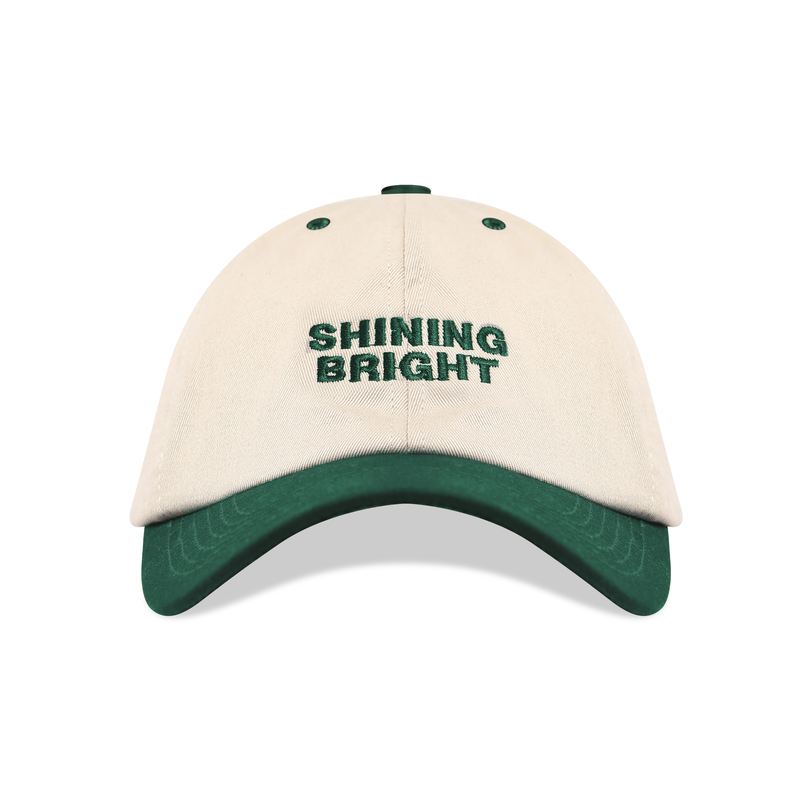 Shining Bright NU Vibrant 6 Panel Cap Off White Olive